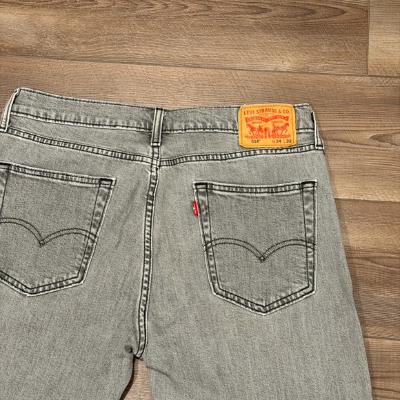 Levi’s 514 Straight Jeans W34 L32 Clouded Mist Grey - Picture 4 of 6